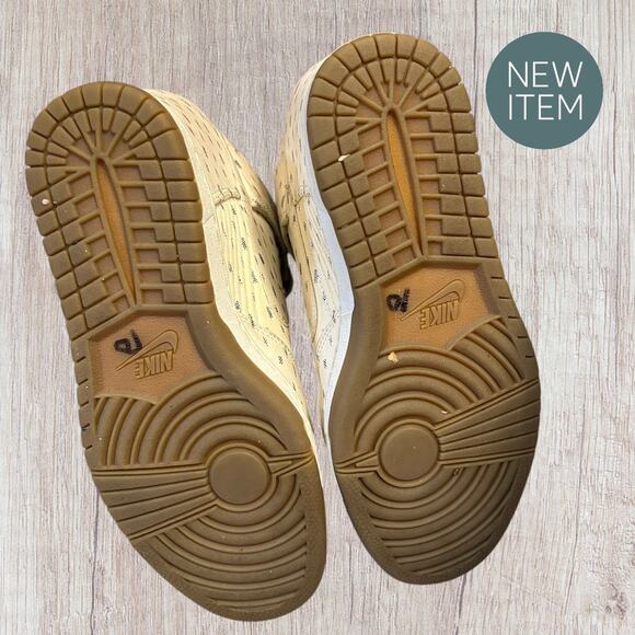 Nike Dunk Sky Hi Wedge Sneakers – Women’s 8.5 – Cream / Ivory – 543258-101 - Picture 6 of 8